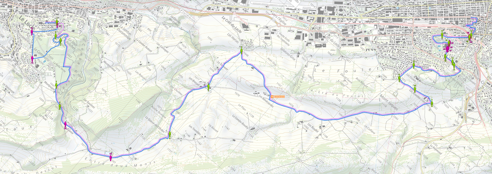 Parcours Tissot Trail 18,53-running